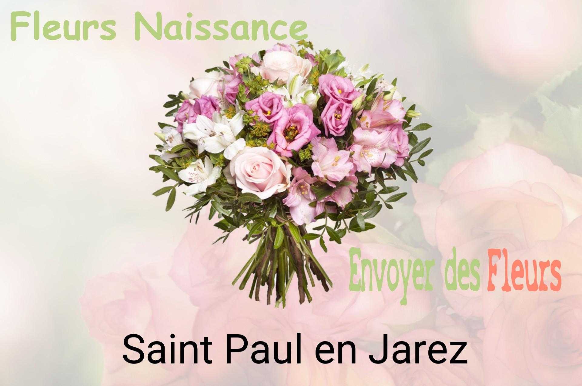 Bouquet de fleurs de naissance livré à Saint-Paul-en-Jarez